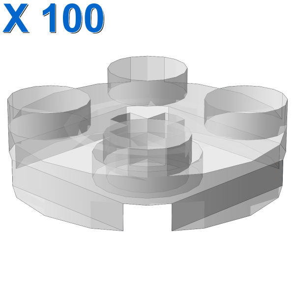 PLATE 2X2 ROUND X 100