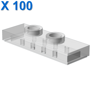 Modified 1 x 3 with 2 Studs (Double Jumper) X 100