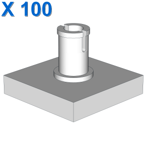 PLATE 2X2 W. VERTICAL SNAP X 100
