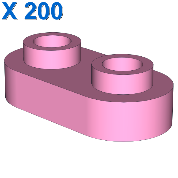 Plate, Modified 1 x 2 Rounded with 2 Open Studs X 200