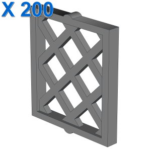 Pane for Window 1 x 2 x 2 Lattice Diamond X 200