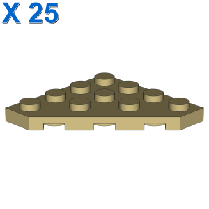 CORNER PLATE 45 DEG. 4X4 X 25