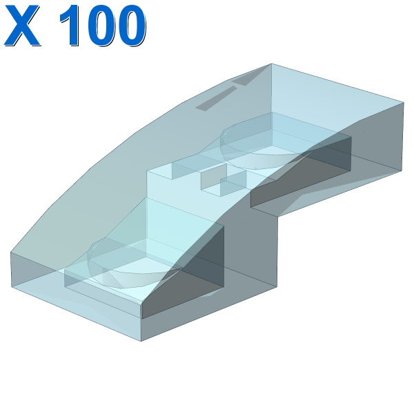 PLATE W. BOW 1X2X2/3 X 100