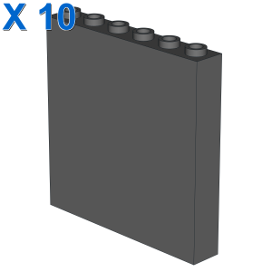WALL ELEMENT 1x6x5, ABS X 10