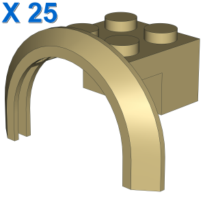 BRICK 2X4X1 W. SCREEN X 25