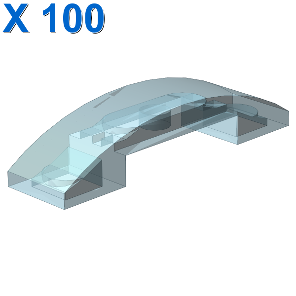 PLATE W. BOW 1X4X2/3 X 100