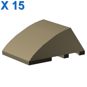 BRICK 4X3 W. BOW/ANGLE X 15