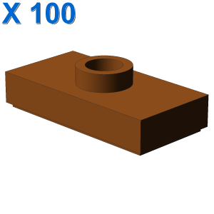 PLATE 1X2, W/ 1 KNOB X 100