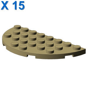 1/2 CIRCLE PLATE 4X8 X 15