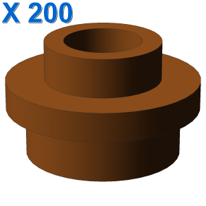 PL.ROUND 1X1 W. THROUGHG. HOLE X 200