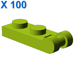 PLATE 1X2 W/SHAFT Ø3.2 X 100