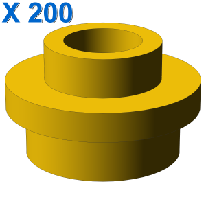 PL.ROUND 1X1 W. THROUGHG. HOLE X 200