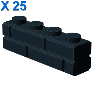 PROFILE BRICK 1x4 SINGLE GRO. X 25