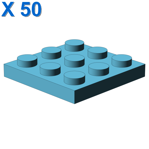 PLATE 3X3 X 50
