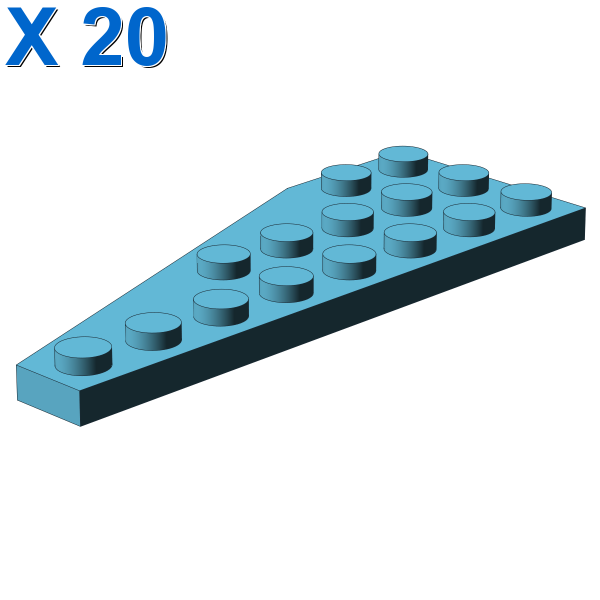 RIGHT PLATE 3X8 W/ANGLE X 20