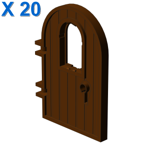 WOODEN DOOR 4X6 W/WINDOW X 20