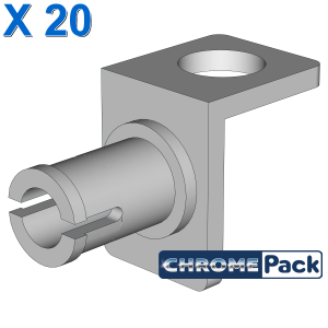 ANGLE PLATE W/SNAP, 20 Stück