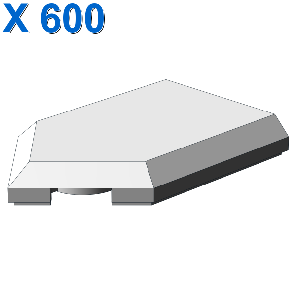 FLAT TILE 2X3 W/ ANGLE X 600