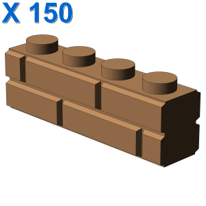 PROFILE BRICK 1x4 SINGLE GRO. X 150