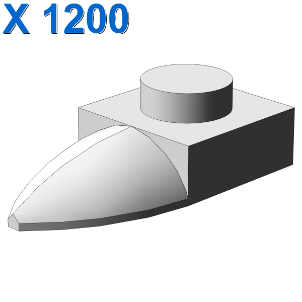 PLATE 1X1 W/TOOTH X 1200