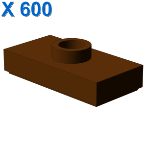 PLATE 1X2 W. 1 KNOB X 600