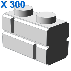 Profile brick 1x2 single gro. X 300