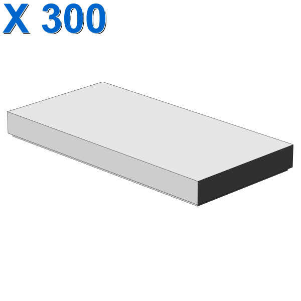 FLAT TILE 2X4 X 300