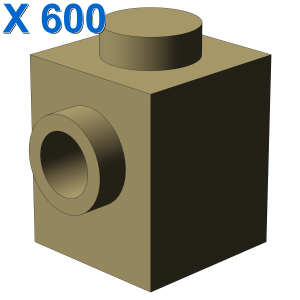 BRICK 1X1 W. 1 KNOB X 600