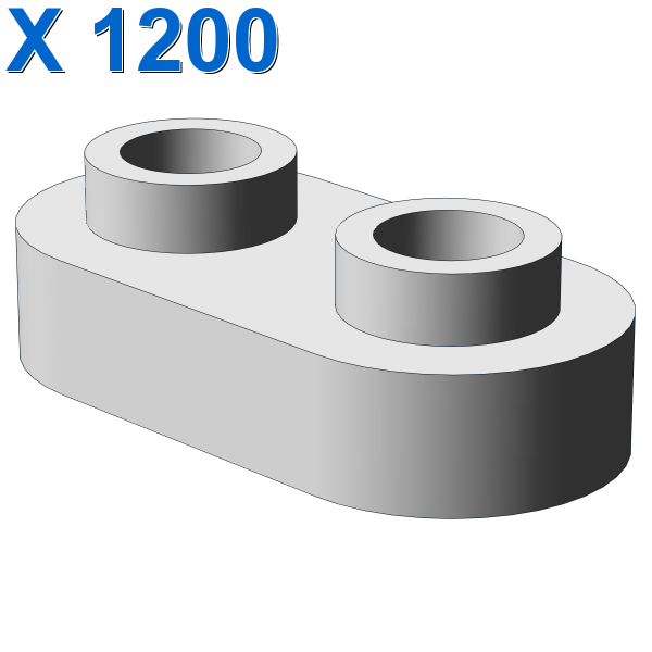 Plate, Modified 1 x 2 Rounded with 2 Open Studs X 1200
