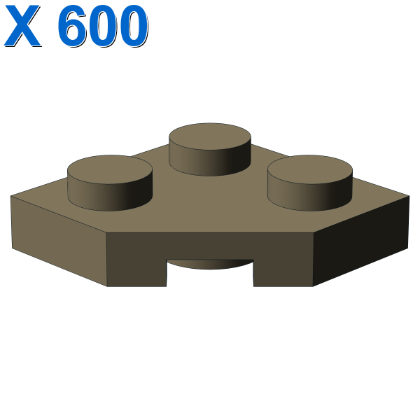 Wedge, Plate 2 x 2 Cut Corner X 600