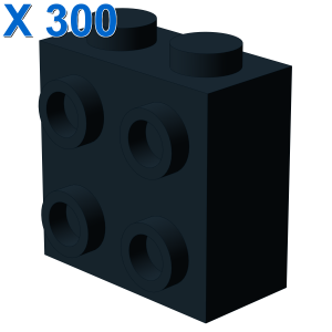 BRICK 1X2X1 2/3 W/4 KNOBS X 300