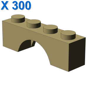 BRICK W. BOW 1X4 X 300