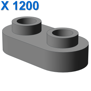 Plate, Modified 1 x 2 Rounded with 2 Open Studs X 1200