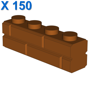 PROFILE BRICK 1x4 SINGLE GRO. X 150