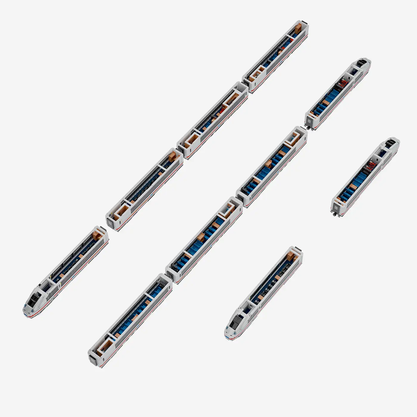 Hochgeschwindigkeits-Triebwagen 2 in 1 (8w)