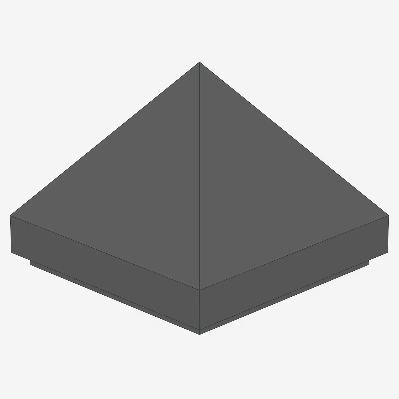 PYRAMIDE RIDGED TILE 1X1X2/3 X 200