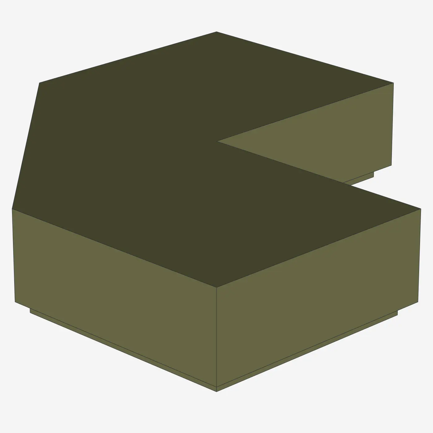 TILE 2X2, DEG. 90, W/ DEG. 45 CUT X 100