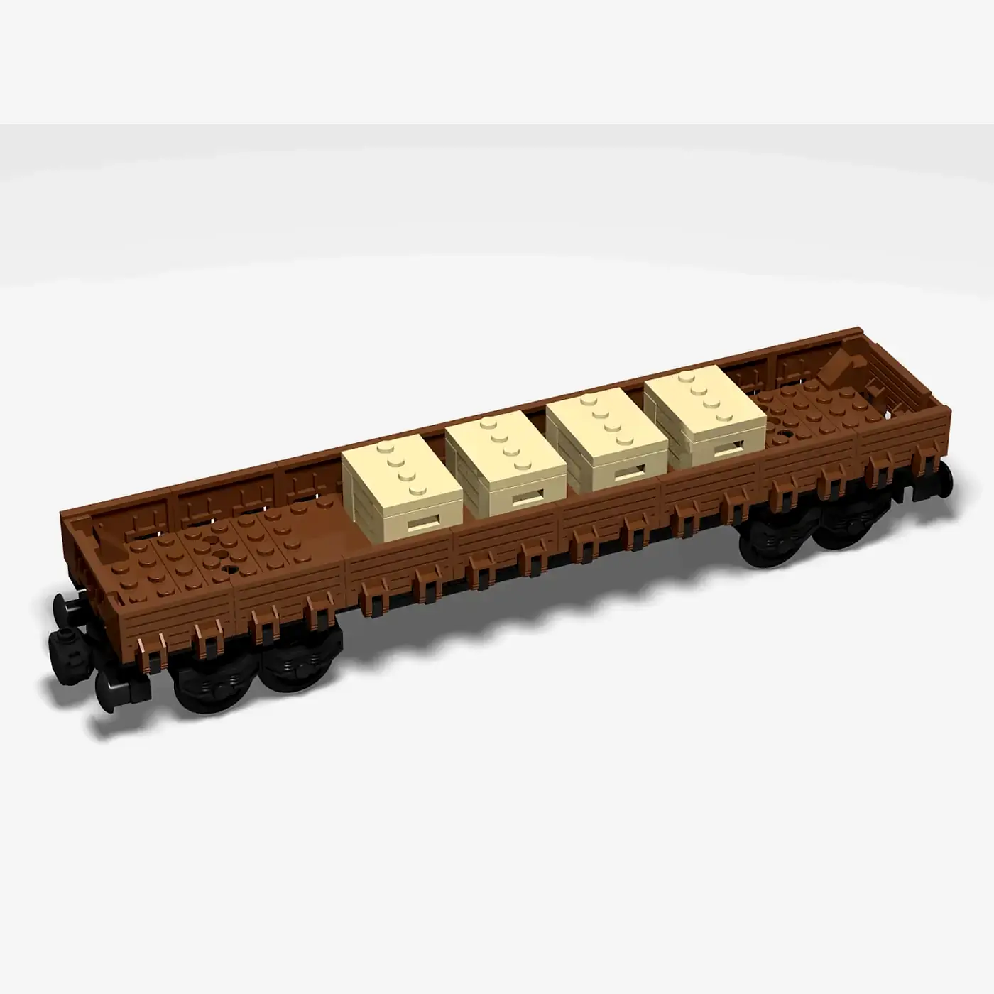 Niederbordwagon mit 4 Achsen