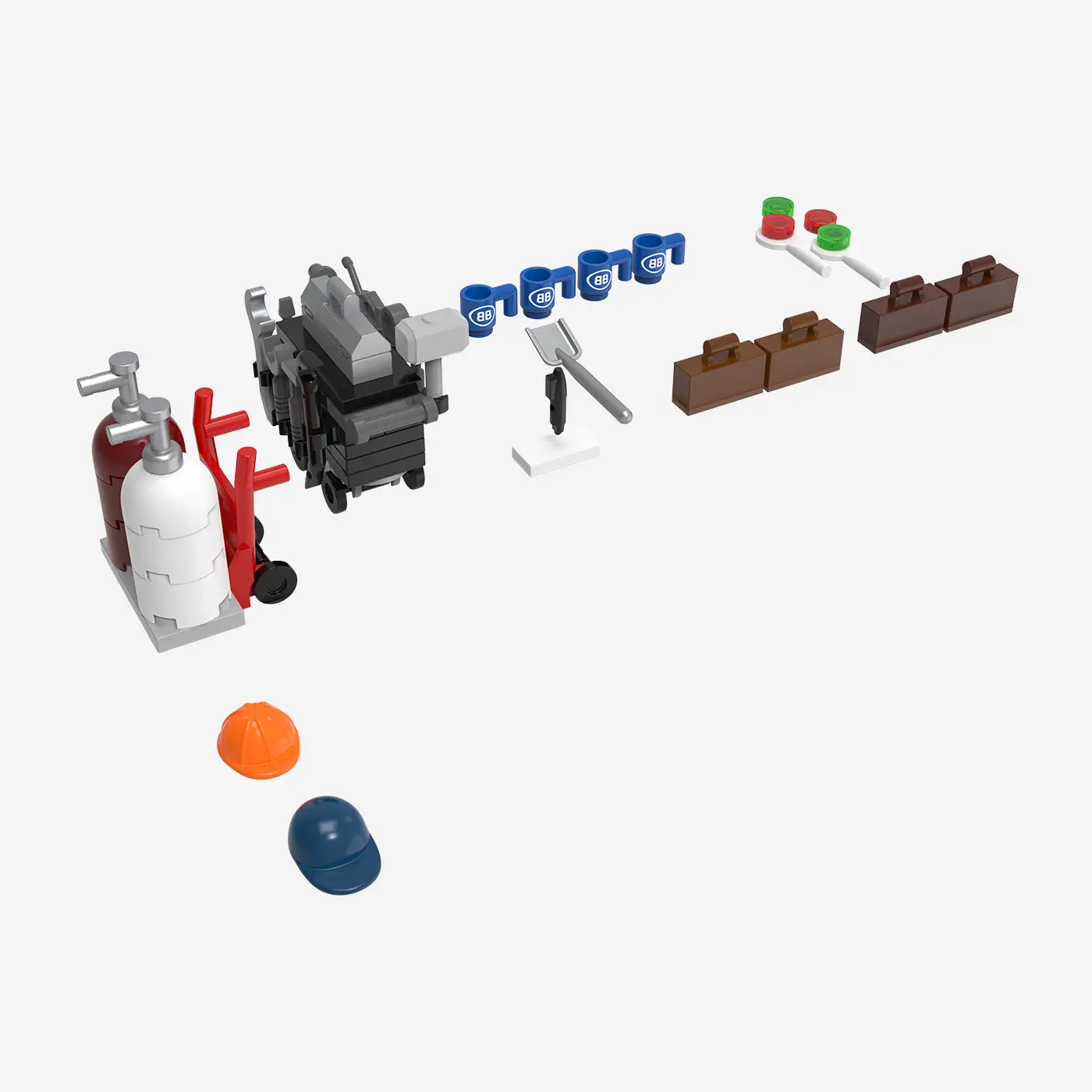 Minifigure - German Bundesbahn Employes