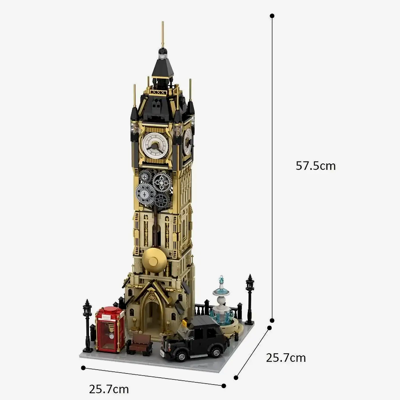 Steampunk clock tower park