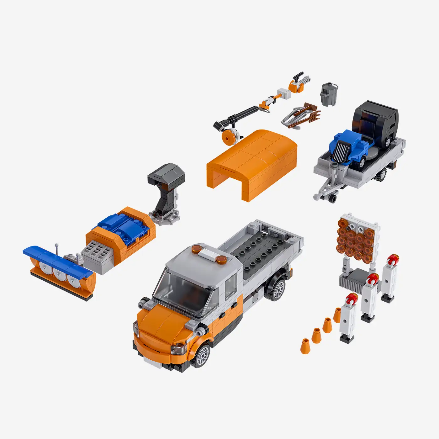 Kommunaler Pritschenwagen 3 in 1