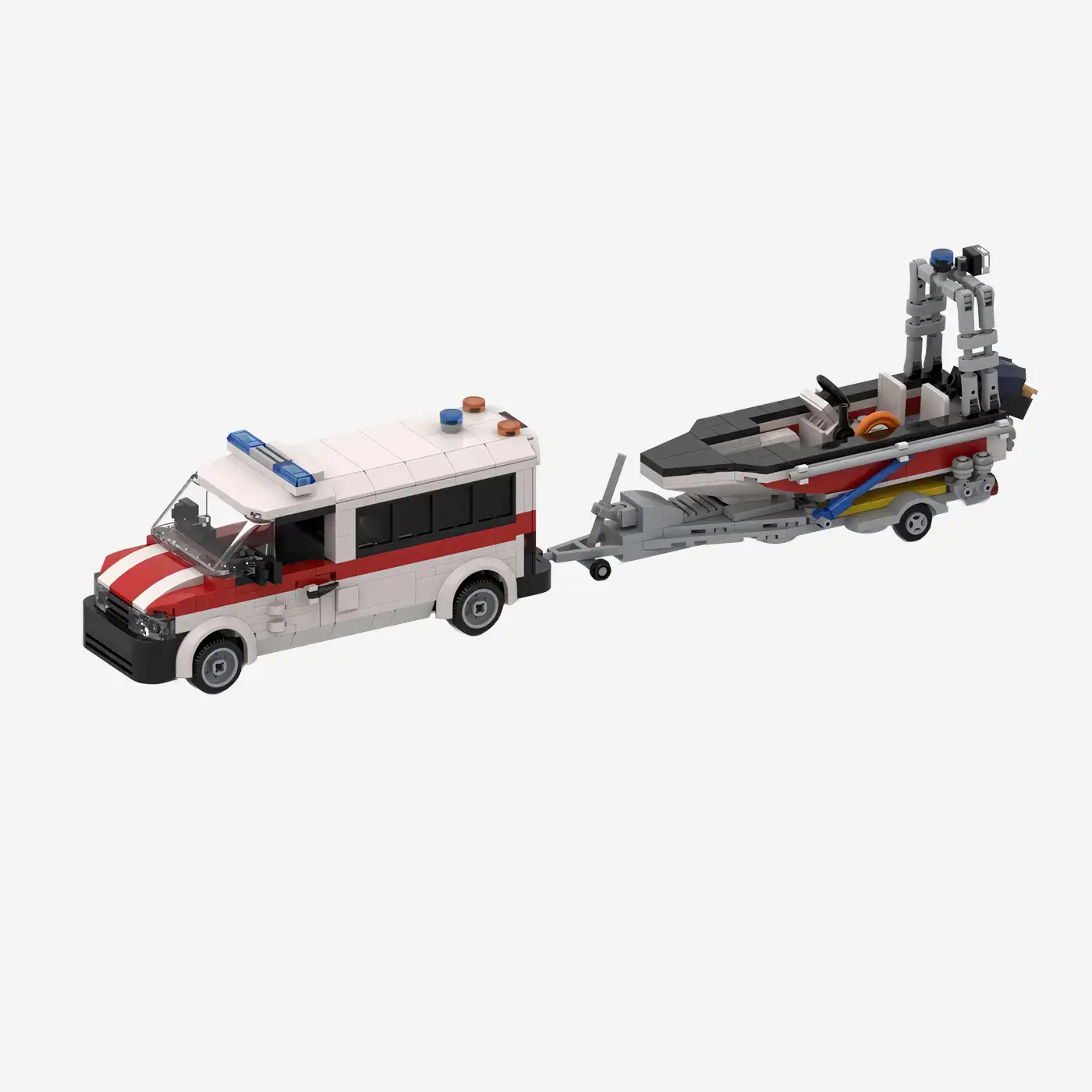 Water Rescue Vehicle with Boat
