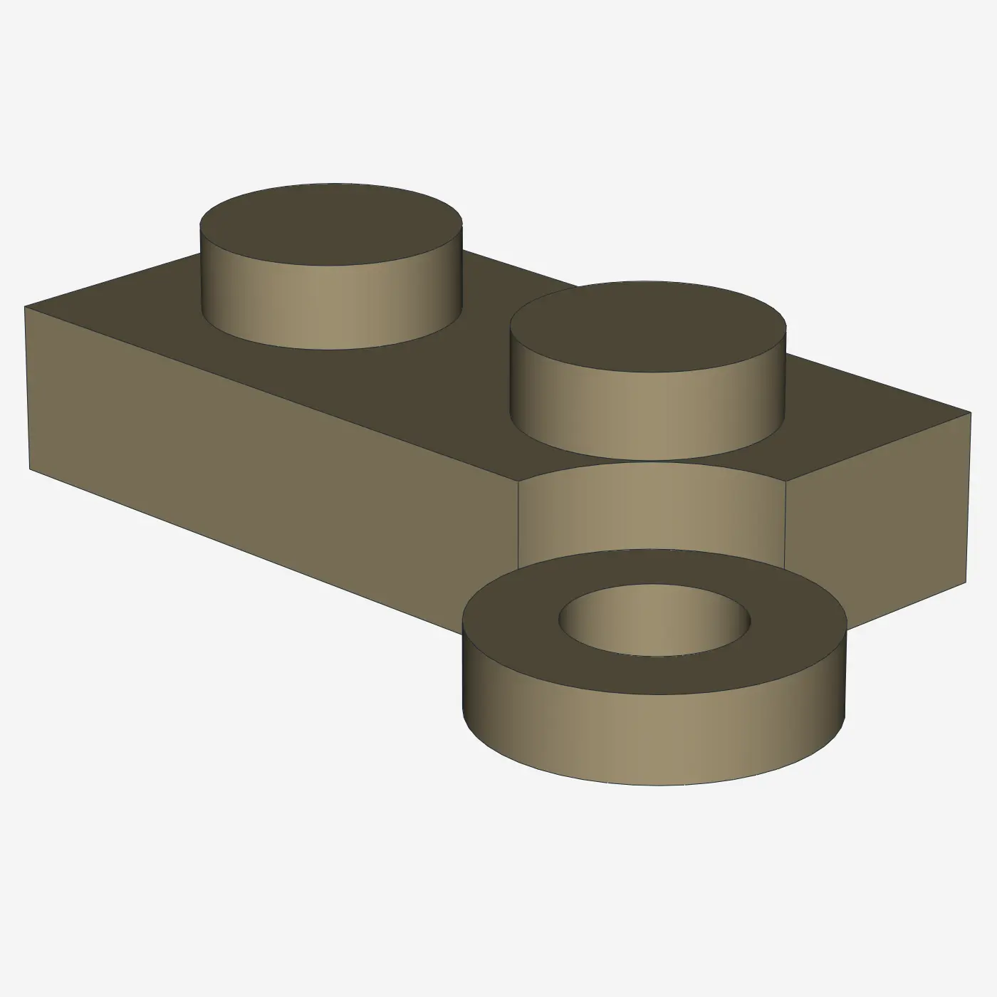 HINGE PLATE 1X2 II X 100