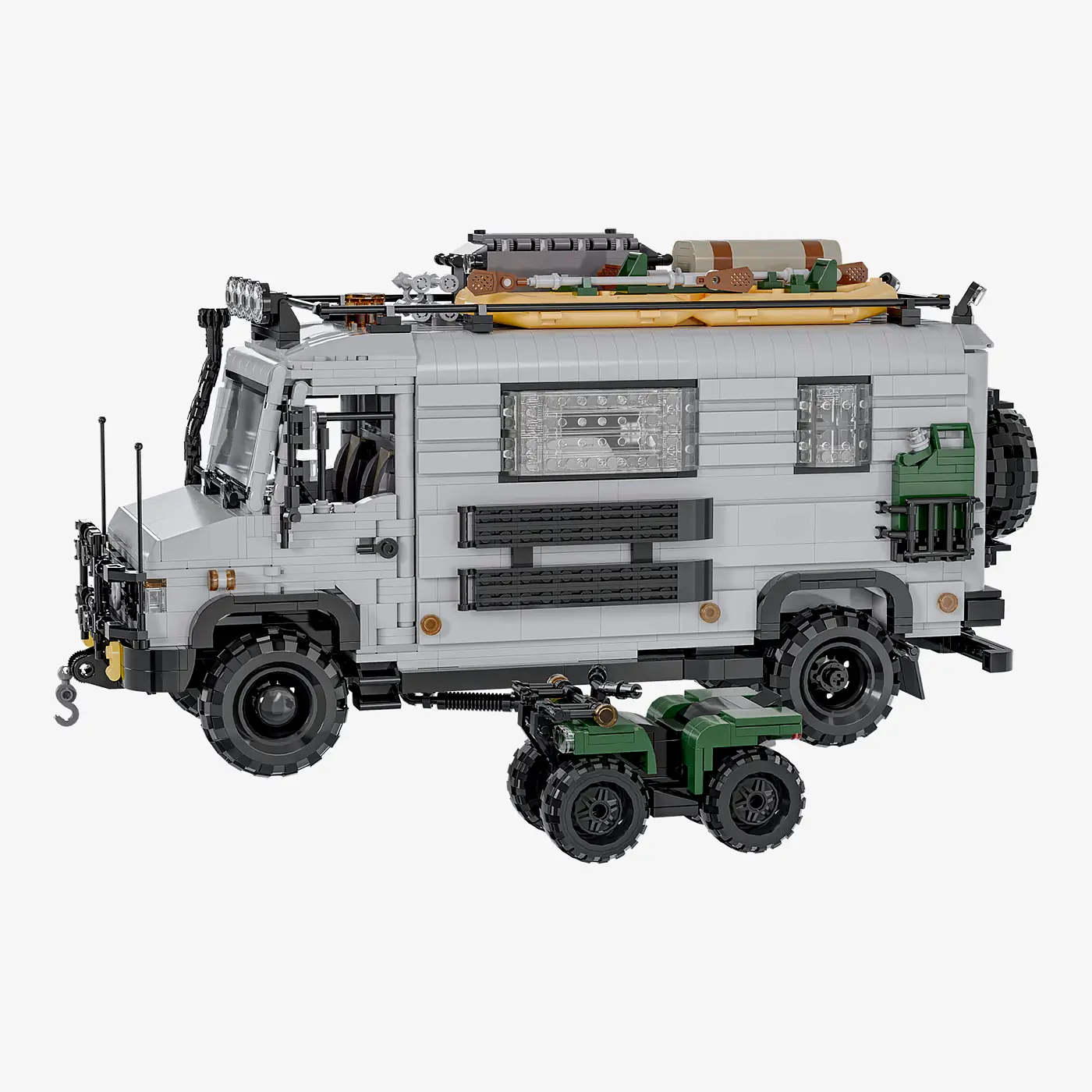 Expeditionsmobil mit Offroad-Quad