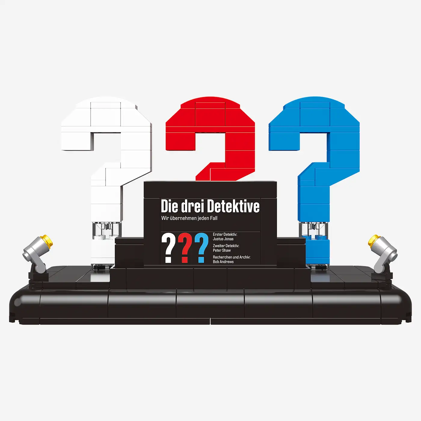 Die drei ???: 3D-Logo mit Visitenkarte