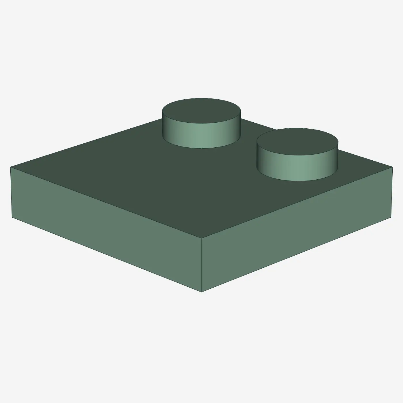 Tile 2 x 2 with 2 Studs X 100