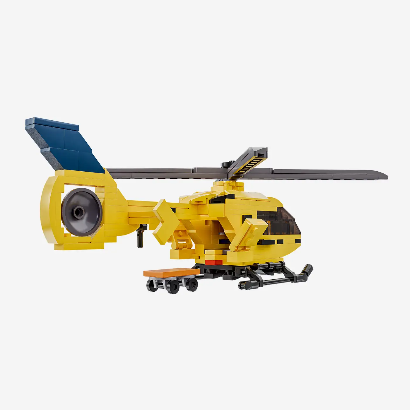 Gelber Rettungshubschrauber