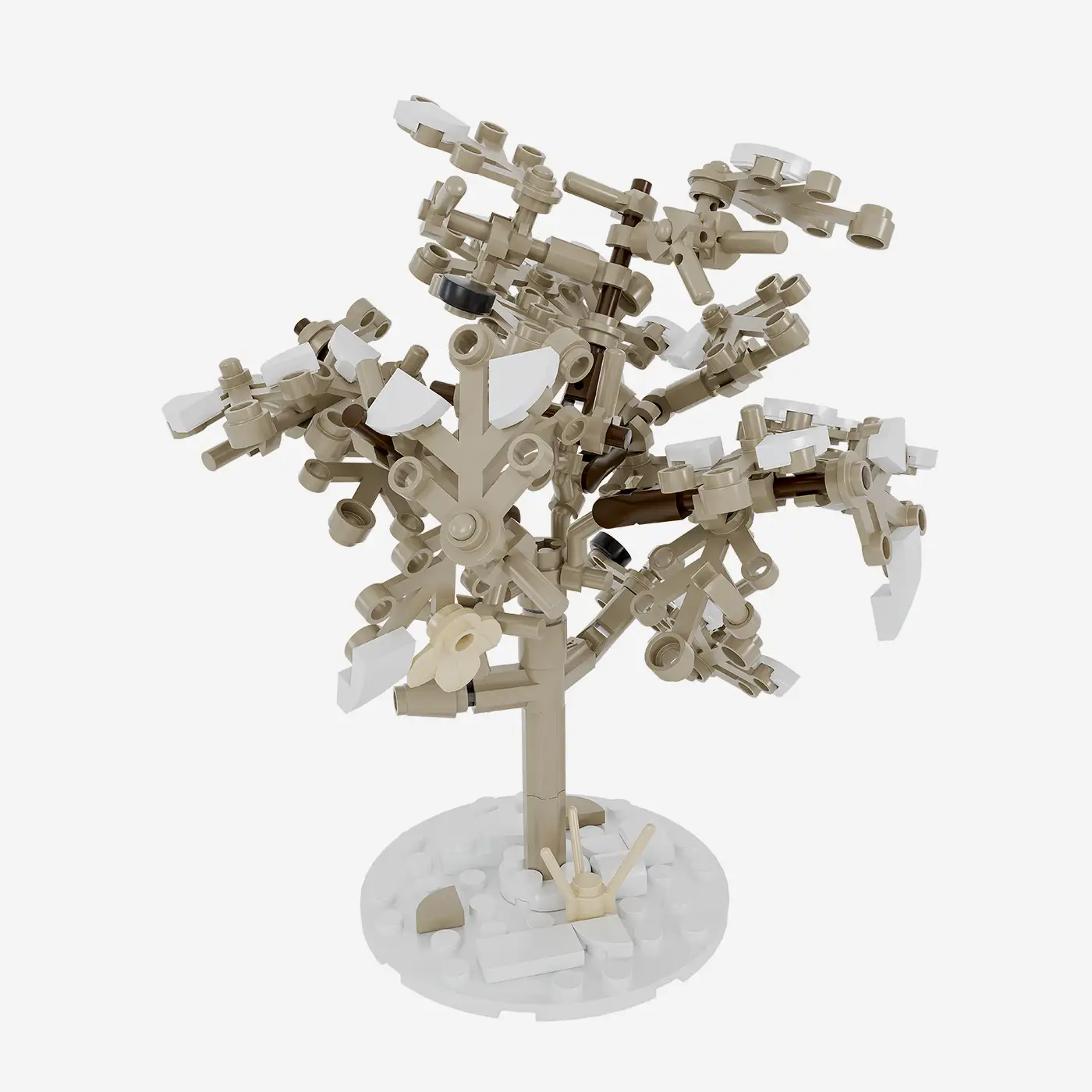 Pflaumenbäume im Winter, 3er-Set