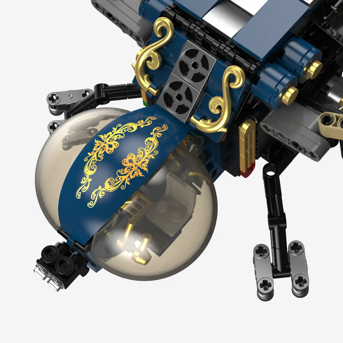Steampunk Mechanische Libelle