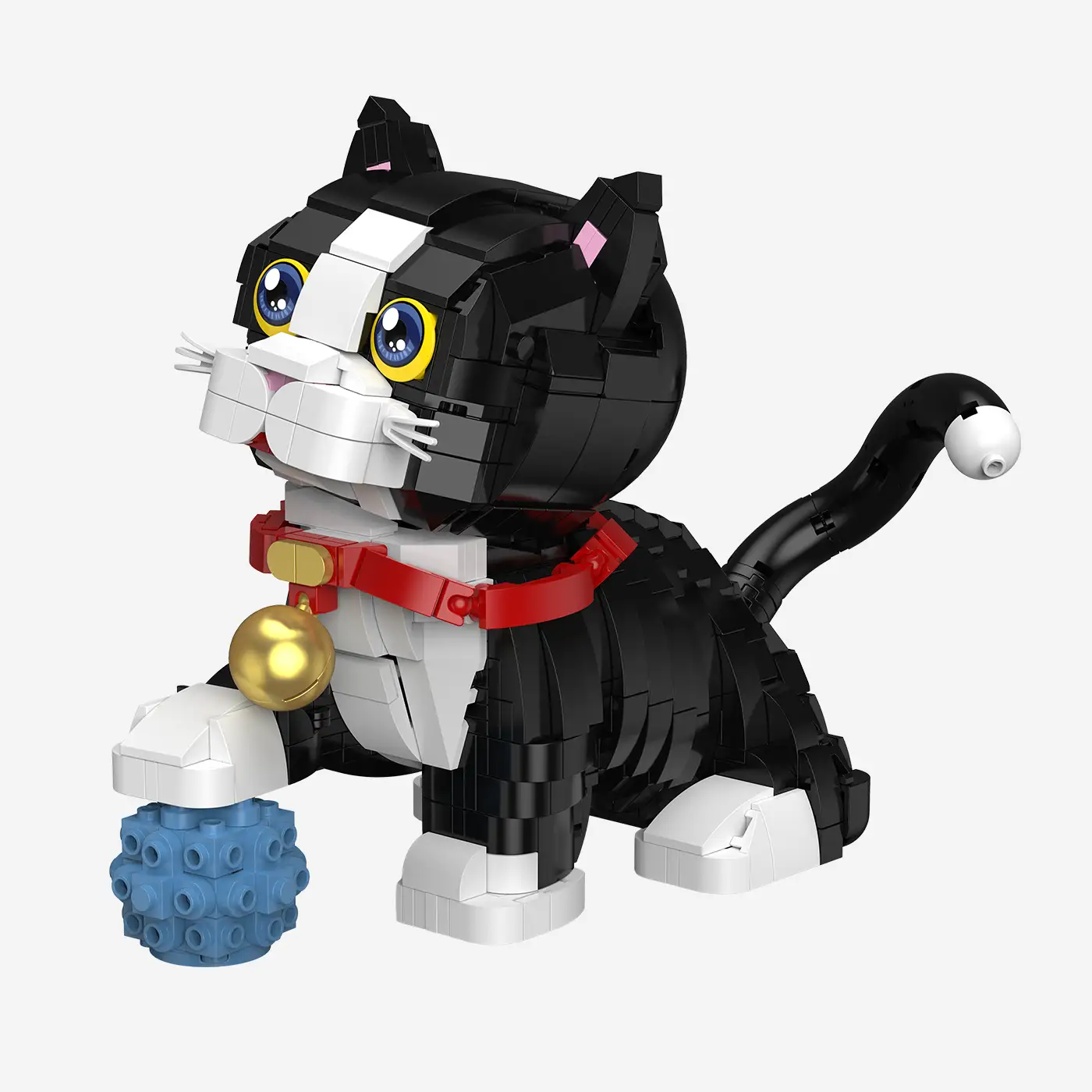 Kleine schwarze Katze